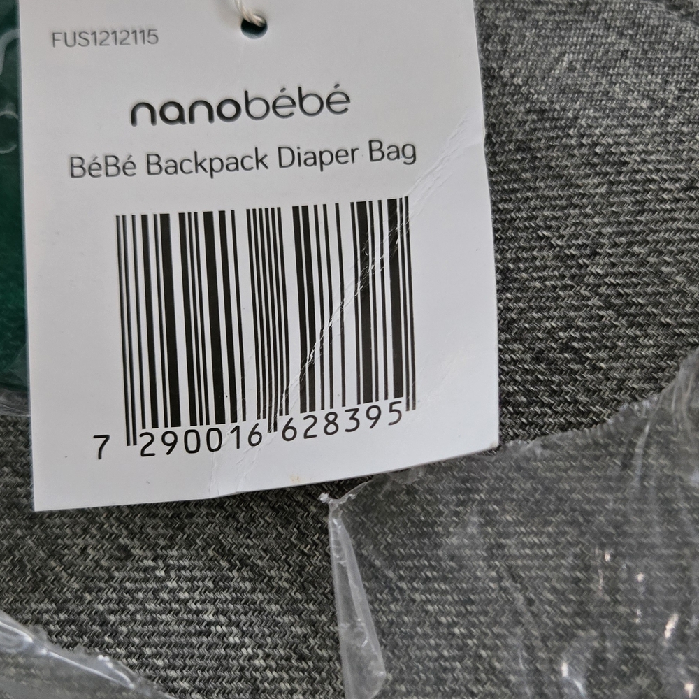 Nanobébé Gray Diaper Bag
